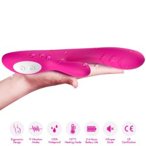 VIBRADOR RABBIT SPARK COM AQUECIMENTO (FÚCSIA) - Image 3