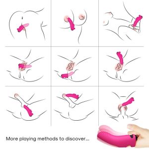 VIBRADOR EM FORMA DE DEDO AURORA (FÚCSIA) - Image 2