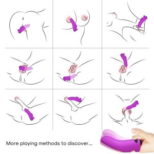 VIBRADOR EM FORMA DE DEDO AURORA (ROXO) - Image 2