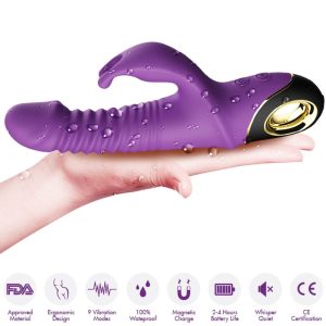 VIBRADOR RABBIT ZING DILDO (ROXO) - Image 4