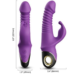 VIBRADOR RABBIT ZING DILDO (ROXO) - Image 3