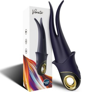VIBRADOR DE PONTA DUPLA SHADOW TEASING (AZUL) - Image 6
