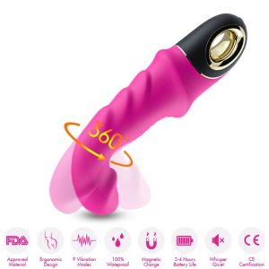 VIBRADOR COM ROTAÇÃO JOYBLADE DILDO (FÚCSIA) - Image 3