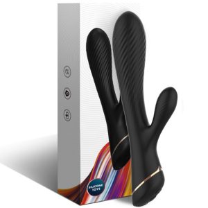 VIBRADOR RABBIT ARMONY SILICONE (PRETO) - Image 4