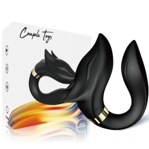 VIBRADOR PARA CASAIS FOX COM COMANDO (PRETO) - Image 4