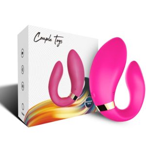 VIBRADOR PARA CASAIS CRESCENT COM COMANDO (FÚCSIA) - Image 4