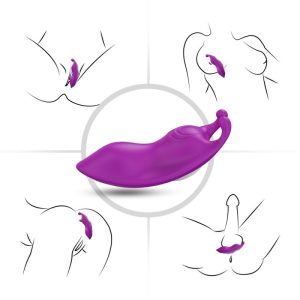 VIBRADOR PARA ROUPA INTERIOR HONEYBEE (ROXO) - Image 5