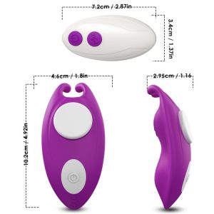 VIBRADOR PARA ROUPA INTERIOR HONEYBEE (ROXO) - Image 4