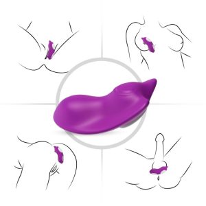 VIBRADOR PARA ROUPA INTERIOR BUTTERFLY COM COMANDO (ROSA) - Image 4