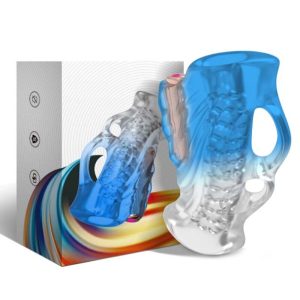 MASTURBADOR AUTOMÁTICO FINGER (AZUL GRADIENTE) - Image 4