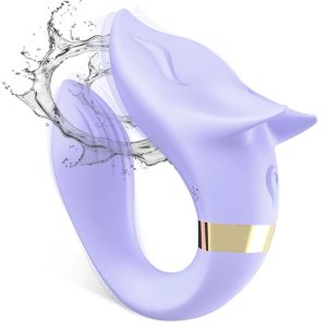VIBRADOR PARA CASAIS FOX COM COMANDO (LILÁS) - Image 2