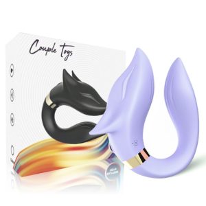 VIBRADOR PARA CASAIS FOX COM COMANDO (LILÁS) - Image 4