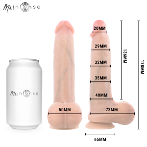 DILDO REALISTA COM TESTÍCULOS BRUCE (S) | 17.8 CM - Image 4