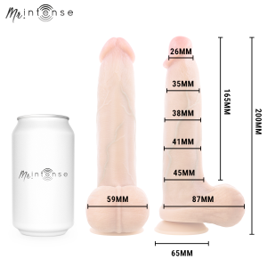 DILDO REALISTA COM TESTÍCULOS BRUCE (M) | 20 CM - Image 4