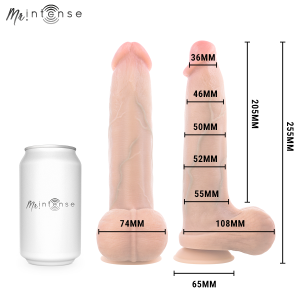 DILDO REALISTA COM TESTÍCULOS BRUCE (XL) | 25.5 CM - Image 5