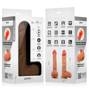 VIBRADOR REALISTA COM AQUECIMENTO E COMANDO LOGAN | 20 CM - Image 11