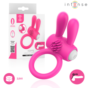 ANEL PARA O PÉNIS VIBRATÓRIO HOPPS (ROSA) - Image 2