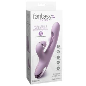 FANTASY FOR HER - G-TOUCH PULSE PRO PURPLE G-SPOT & CLITORAL RABBIT VIBRATOR - Image 7
