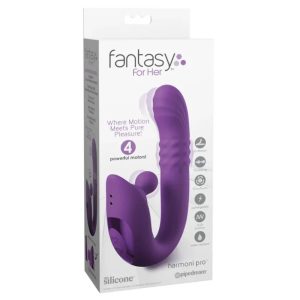 FANTASY FOR HER - HARMONI PRO PURPLE G-SPOT & CLITORAL RABBIT VIBRATOR - Image 8