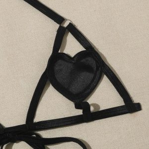 CONJUNTO DE 2 PEÇAS HEART SHAPED PRETO DE NAMOUR - Image 6