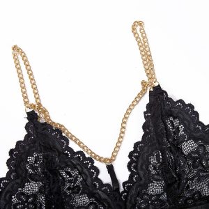 CONJUNTO DE 3 PEÇAS LACE CUT-OUT PRETO DE NAMOUR - Image 5