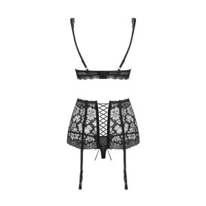 OBSESSIVE 856-SEG-1 CONJUNTO DE LINGERIE COM LIGAS