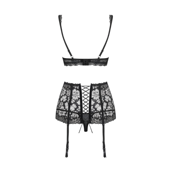 OBSESSIVE 856-SEG-1 CONJUNTO DE LINGERIE COM LIGAS