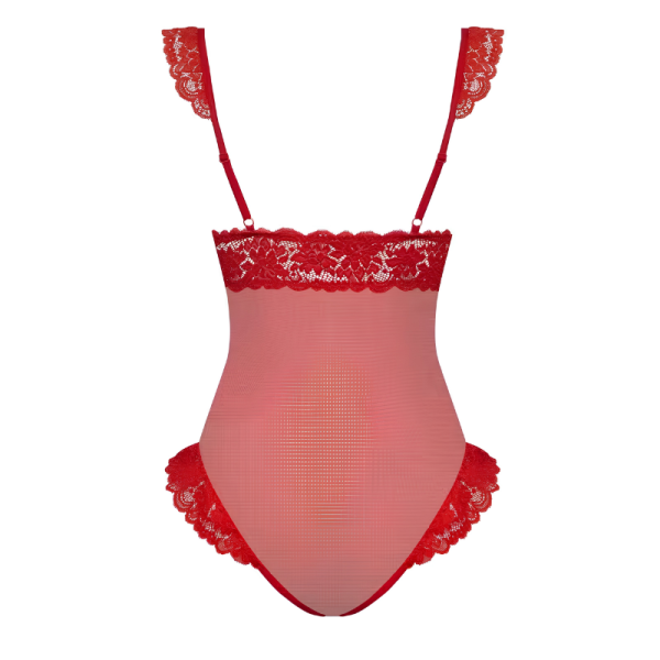 OBSESSIVE 863-TED-3 BODY VERMELHO DE RENDA