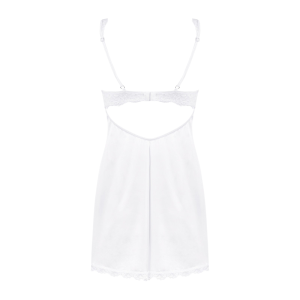CAMISA DE NOITE E TANGA AMOR BLANCO OBSESSIVE S/M