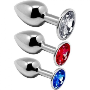 KIT DE PLUGS ANAL METÁLICOS PLEASURE ALIVE