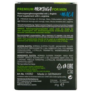 SUPLEMENTO ALIMENTAR MORINGA MEN | 60 CÁPS. - Image 3