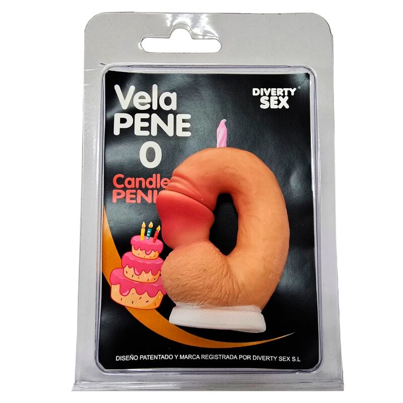 VELA EM FORMATO DE PÉNIS