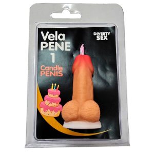 VELA EM FORMATO DE PÉNIS