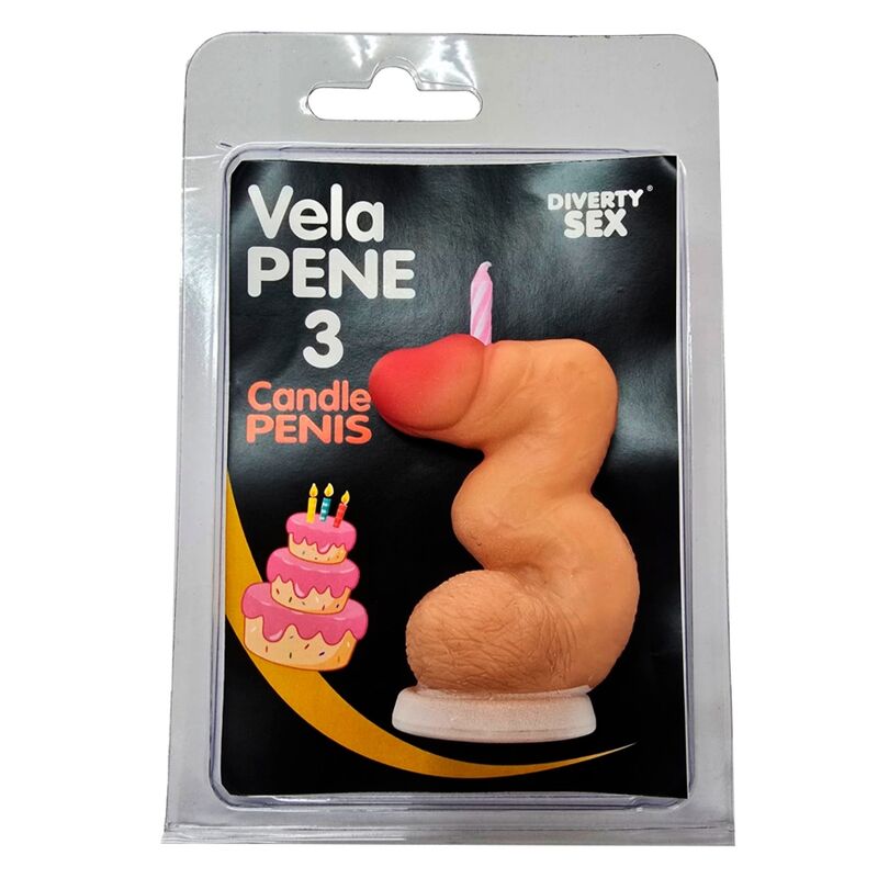 VELA EM FORMATO DE PÉNIS