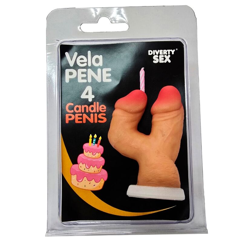 VELA EM FORMATO DE PÉNIS
