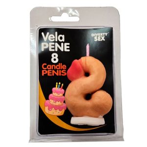 VELA EM FORMATO DE PÉNIS