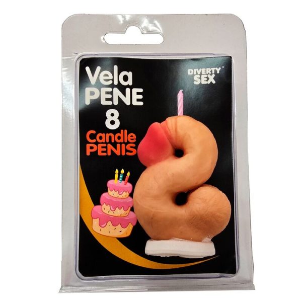 VELA EM FORMATO DE PÉNIS