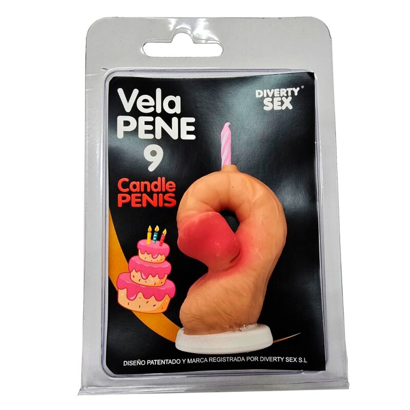 VELA EM FORMATO DE PÉNIS