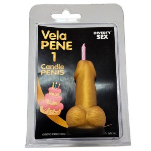 VELA EM FORMATO DE PÉNIS