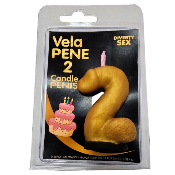 VELA EM FORMATO DE PÉNIS
