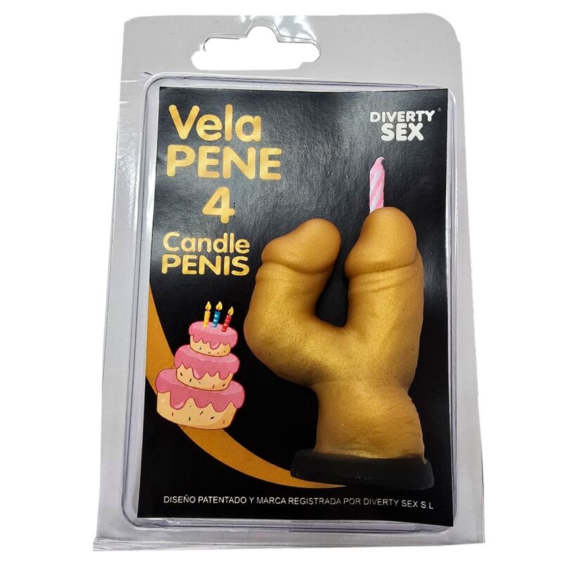 VELA EM FORMATO DE PÉNIS