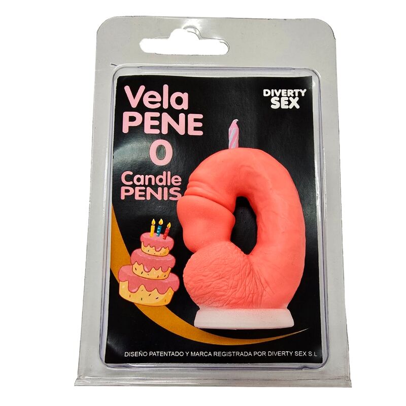 VELA EM FORMATO DE PÉNIS