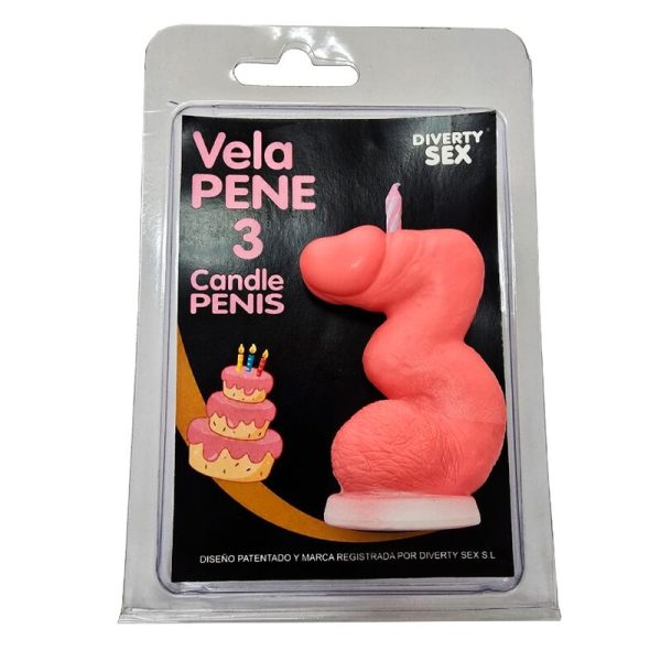 VELA EM FORMATO DE PÉNIS
