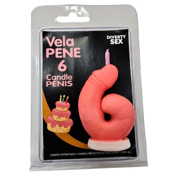 VELA EM FORMATO DE PÉNIS
