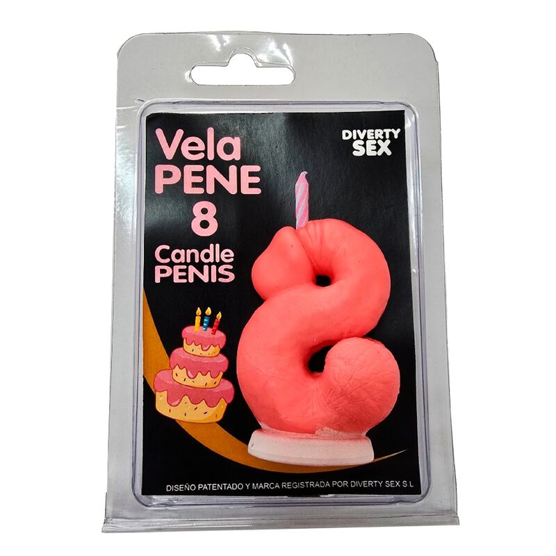 VELA EM FORMATO DE PÉNIS