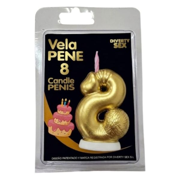 VELA EM FORMATO DE PÉNIS