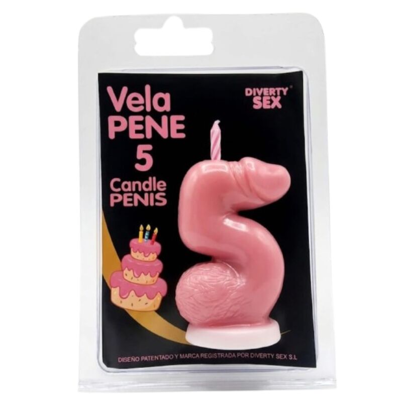 VELA EM FORMATO DE PÉNIS