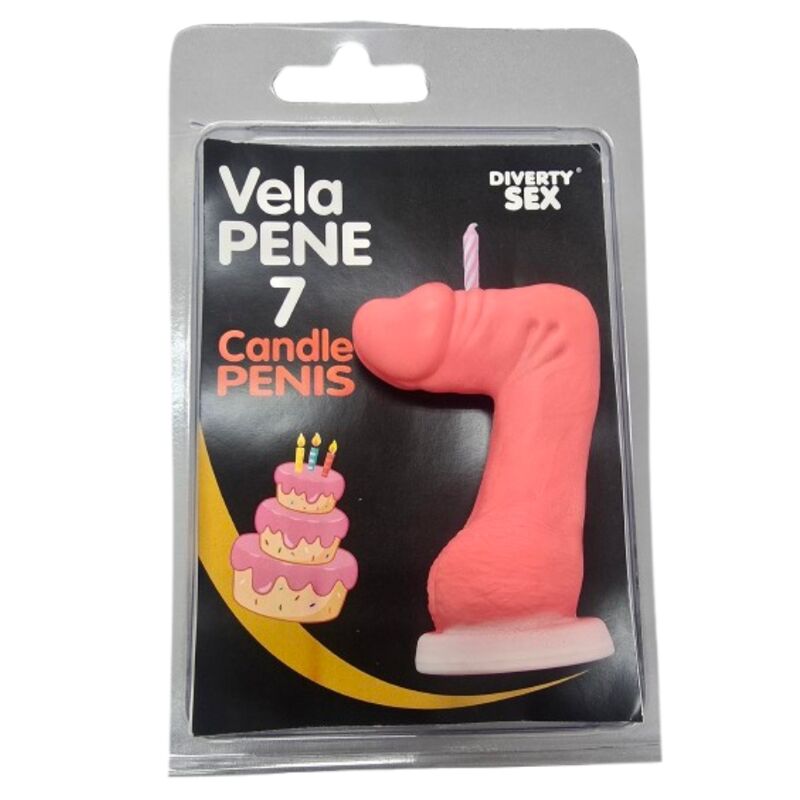 VELA EM FORMATO DE PÉNIS