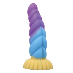 DILDO POWER MONSTERS UNICORN TRICOLOR COM VENTOSA | 22 CM - Image 4