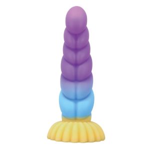 DILDO POWER MONSTERS UNICORN TRICOLOR COM VENTOSA | 22 CM - Image 2